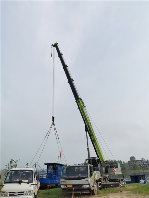 泽州县桥梁建设吊装案例